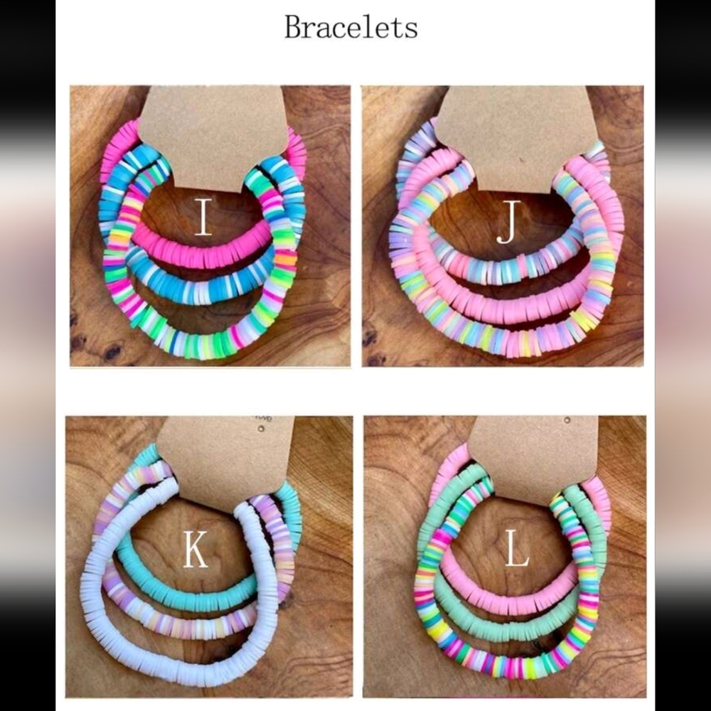 Kayla's Favorite - 3pc Clay Bracelets - Picture 4 of 7